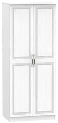 Dorset White 2 Door Plain Wardrobe