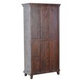 Edgard Wardrobe - 2 Door - White Carved - Mango Wood