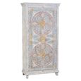 Edgard Wardrobe - 2 Door - White Carved - Mango Wood