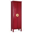 Elderon Wardrobe - 2 Door - Red - Mango Wood