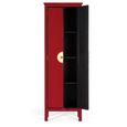 Elderon Wardrobe - 2 Door - Red - Mango Wood
