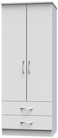 Eve Grey 2 Door 2 Drawer Double Wardrobe