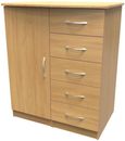 Eve Oak Effect 1 Door Midi Wardrobe