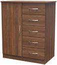 Eve Walnut Effect 1 Door Midi Wardrobe