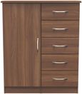 Eve Walnut Effect 1 Door Midi Wardrobe