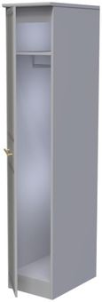 Faye Grey 1 Door Single Wardrobe