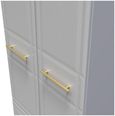 Faye Wardrobe - 2 Door - 2 Drawer - Double - Grey Ash