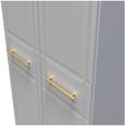 Faye Grey Ash 2 Door Plain Tall Wardrobe