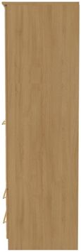 Faye Oak Effect 2 Door 2 Drawer Double Wardrobe