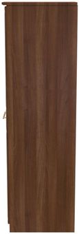 Faye Walnut Effect 1 Door Single Wardrobe