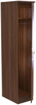 Faye Walnut Effect 1 Door Single Wardrobe
