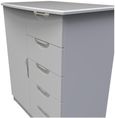 Flora Grey 1 Door Midi Wardrobe