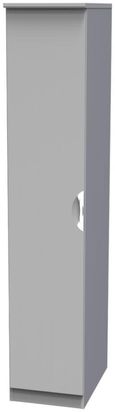 Flora Grey Ash 1 Door Single Wardrobe