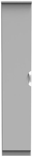 Flora Grey Ash 1 Door Single Wardrobe
