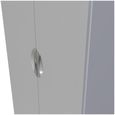 Flora Grey Ash 2 Door Plain Tall Wardrobe