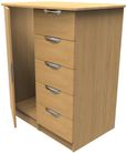 Flora Oak Effect 1 Door Midi Wardrobe