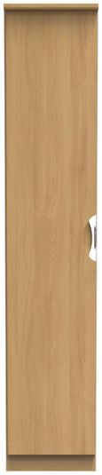 Flora Oak Effect 1 Door Single Wardrobe