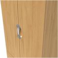 Flora Oak Effect 2 Door 2 Drawer Double Wardrobe