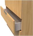 Flora Oak Effect 2 Door 2 Drawer Double Wardrobe