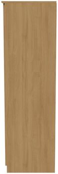 Flora Oak Effect 3 Door Triple Wardrobe - LHF 2 Drawers