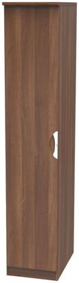 Flora Walnut Effect 1 Door Single Wardrobe