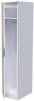 Flora White 1 Door Single Wardrobe
