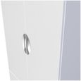 Flora White 2 Door 2 Drawer Double Wardrobe