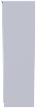Flora White 3 Door Triple Wardrobe - LHF 2 Drawers
