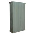 Flourtown Wardrobe - 2 Door - Watergreen Carved - Mango Wood