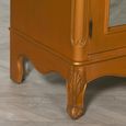 French Style Armoire Wardrobe - Gold Carved - 2 Door Mirror