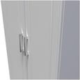 Gina Grey Ash 2 Door Plain Tall Wardrobe