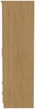 Gina Oak Effect 2 Door 2 Drawer Double Wardrobe