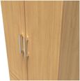 Gina Oak Effect 2 Door 2 Drawer Double Wardrobe