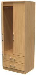 Gina Oak Effect 2 Door 2 Drawer Double Wardrobe