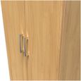Gina Oak Effect 2 Door Plain Tall Wardrobe