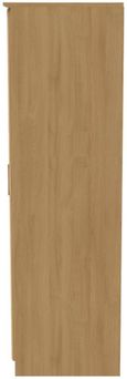 Gina Oak Effect 3 Door Triple Wardrobe - LHF 2 Drawers