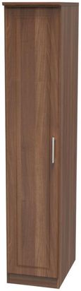 Gina Walnut Effect 1 Door Single Wardrobe