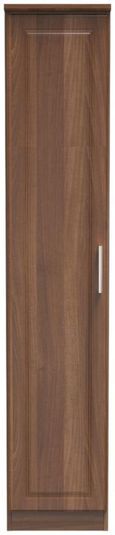 Gina Walnut Effect 1 Door Single Wardrobe
