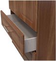 Gina Walnut Effect 2 Door 2 Drawer Double Wardrobe