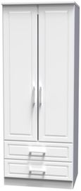 Gina White 2 Door 2 Drawer Double Wardrobe