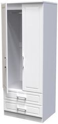 Gina White 2 Door 2 Drawer Double Wardrobe