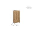 Hampstead Wardrobe - 2 Door - 1 Drawer - Rustic Oak 