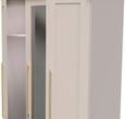 Haworth Cashmere 3 Door Tall Triple Wardrobe - 1 Mirror