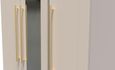 Haworth Cashmere 3 Door Tall Triple Wardrobe - 1 Mirror