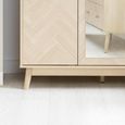 Herringford Mirror Wardrobe - 3 Door - Oak