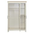 Highgate Mirror Wardrobe - 3 Door - Cream Painted