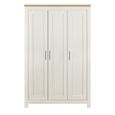 Highgate Wardrobe - 3 Door - Cream Painted