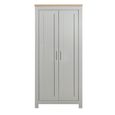 Highgate Wardrobe - 2 Door - Grey Painted
