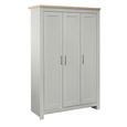 Highgate Wardrobe - 3 Door - Grey Painted