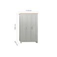 Highgate Wardrobe - 3 Door - Grey Painted